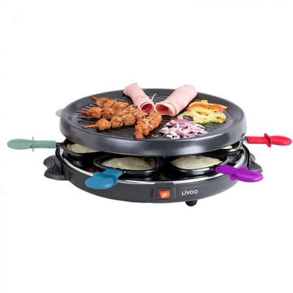 Appareil à raclette 6 personnes LIVOO 800W noir (DOC207) Appareil à raclette 6 personnes LIVOO 800W noir (DOC207)